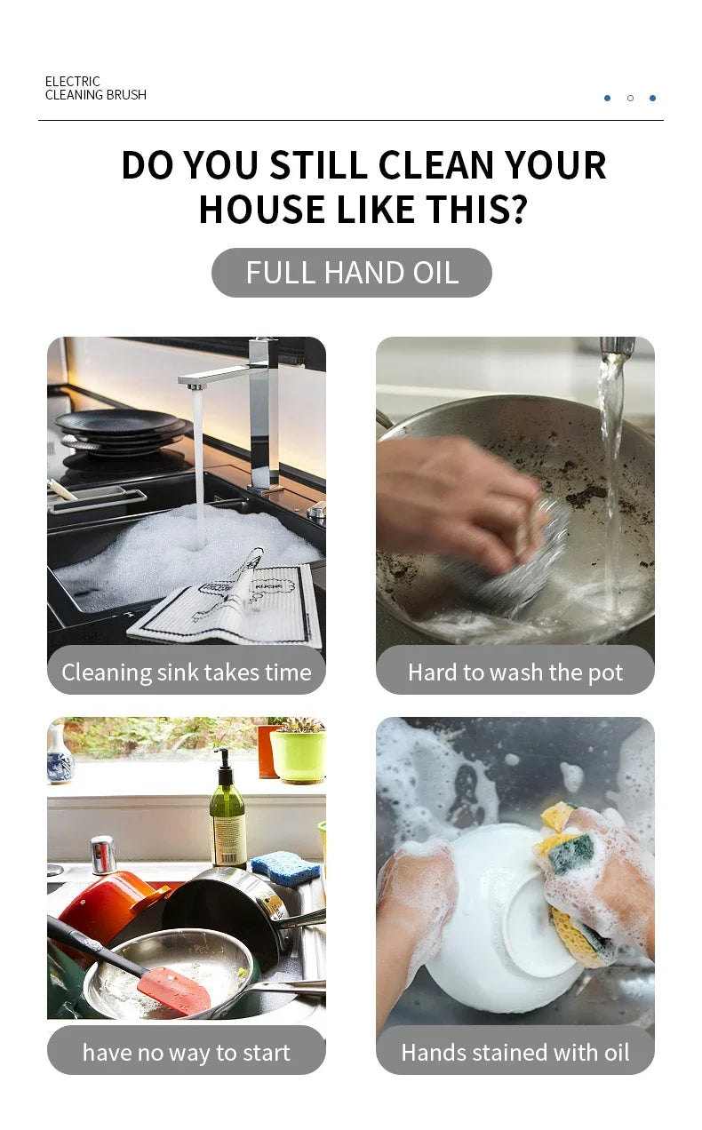 Wireless Handheld Electric Dishwasher
